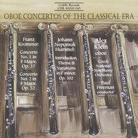 Krommer: Oboe Concertos Nos. 1 and 2 / Hummel: Introduction, Theme and Variations