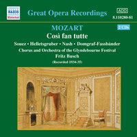 Mozart: Così Fan Tutte (Glyndebourne) (1935)