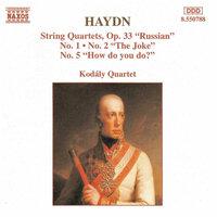 Haydn: String Quartets Op. 33, Nos. 1, 2 and 5