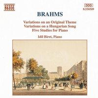 Brahms: Variations, Op. 21 - 5 Piano Studies