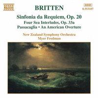 Britten: Sinfonia Da Requiem, Op. 20 / 4 Sea Interludes