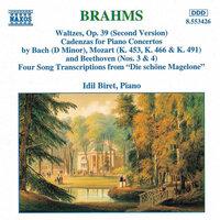 Brahms: Waltzes / Cadenzas / Die Schöne Magelone