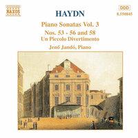 Haydn: Piano Sonatas Nos. 53-56 and 58 / Un Piccolo Divertimento