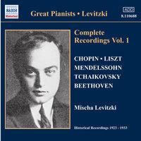 Levitzki, Mischa: Complete Recordings, Vol.  1 (1924-1928)