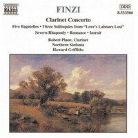 Finzi: Clarinet Concerto - 5 Bagatelles - 3 Soliloquies - Romance
