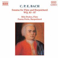 Bach, C.P.E.: Sonatas for Flute and Harpsichord, Wq. 83-87