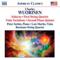 Wuorinen: Scherzo - String Quartet No. 1 - Viola Variations - Piano Quintet No. 2