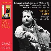 Beethoven, Brahms & Shostakovich: Cello Sonatas