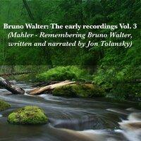 Bruno Walter: The early recordings Vol. 3