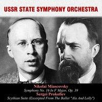 Nikolai Miascovsky: Symphony No. 16 In F Major, Op. 39 / Sergei Prokofiev: Scythian Suite (Excerpted From The Ballet "Ala And Lolly")