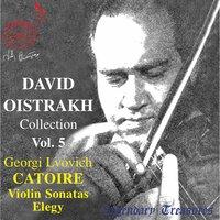 Oistrakh Collection, Vol. 5: Catoire Violin Sonatas
