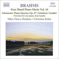 Brahms: Four-Hand Piano Music, Vol. 16