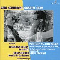 Saab: Symphony No. 1 - Delius: Sea Drift - Stephan: Music for Orchestra (1942-1997)