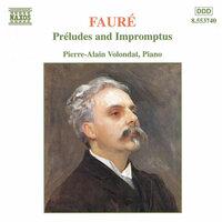 FAURÉ: Preludes, Op. 103 / Impromptus