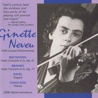 Ginette Neveu 1949 Concert Performances