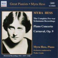 Schumann, R.: Piano Concerto in A Minor / Carnaval (Hess) (1937-1938)