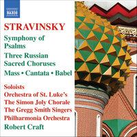Stravinsky: Mass - Cantata - Symphony of Psalms