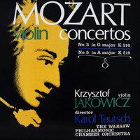Mozart Violin Concertos G Major, A Major