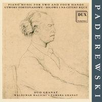 Paderewski: Piano Music for 2 and 4 hands