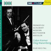 Violin Recital: Kremer, Gidon - Prokofiev, S. / Schubert, F. / Webern, A. / Beethoven, L. Van / Kreisler, F.