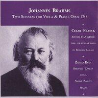 Brahms, J.: Viola Sonatas Nos. 1 and 2 / Franck, C.: Violin Sonata (Arr. B. Zaslav for Viola)
