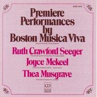 Crawford, R.: 2 Movements for Chamber Orchestra / Musgrave, T.: Chamber Concerto No. 1