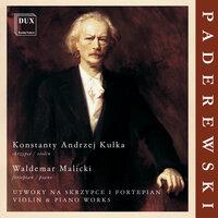 Paderewski: Violin & Piano Works