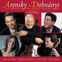 Dohnanyi, E.: Serenade in C Major / Arensky, A.: String Quartet No. 2