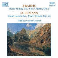 Brahms: Piano Sonata No. 3 / Schumann: Piano Sonata No. 2