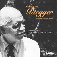 Riegger: Music for Piano & Winds