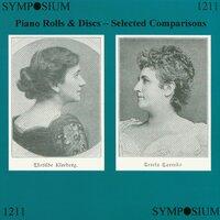 Piano Rolls and Discs, Selected Comparisons (1927)
