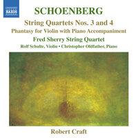 Schoenberg: String Quartets Nos. 3 and 4 - Phantasy