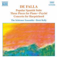Falla: Popular Spanish Suite / Piano  Pieces / Harpsichord Concerto