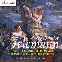 Georg Philipp Telemann: Concertos and Triosonatas for Two, Three and Four Recorders