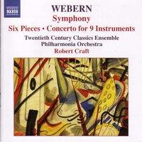Webern, A.: Symphony / 6 Pieces, Op. 6 / Concerto