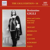 Gigli, Beniamino: Gigli Edition, Vol. 10: Milan and London Recordings (1938-1940)