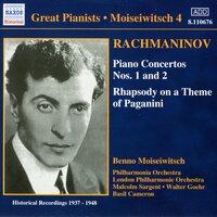 Rachmaninov: Piano Concertos Nos. 1 and 2 (Moiseiwitsch, Vol. 4) (1937-1948)