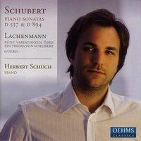 Schubert, F.: Piano Sonatas Nos. 4 and 18 / Lachenmann, H.: 5 Variations On A Theme of Franz Schubert / Guero
