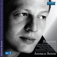Brahms: The Complete Works for Solo Piano, Vol. 5