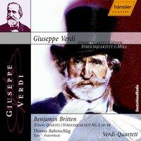 Verdi: String Quartet in E Minor / Britten: String Quartet No. 3, Op. 94