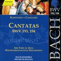Bach, J.S.: Cantatas, Bwv 193-194