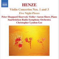 Henze: Violin Concertos Nos. 1 and 3