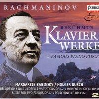 Rachmaninov, S.: Variations On A Theme of Corelli / Morceaux De Fantaisie / Suite No. 2 / 6 Duets
