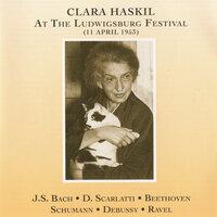 Clara Haskil at the Ludwigsburg Festival (11 April 1953)