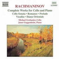 Rachmaninov: Works for Cello and Piano (Complete)