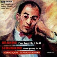 Brahms: Piano Quartet No. 1, Op. 25 - Schumann: Piano Quintet, Op. 44