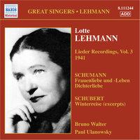 Lehmann, Lotte: Lieder Recordings, Vol. 3 (1941)