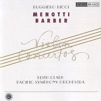 Menotti & Barber: Violin Concertos