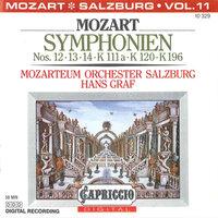 Mozart: Symphonien Nos. 12, 13, 14, K. 111a, K. 120 and K. 196