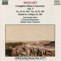 Mozart: Piano Concertos Nos. 16 and 25 / Rondo, K. 386